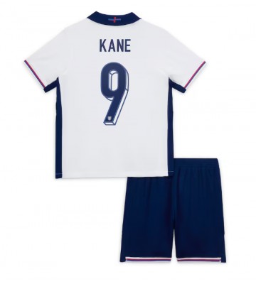 Inglaterra Harry Kane #9 Primera Equipación Niños Eurocopa 2024 Manga Corta (+ Pantalones cortos)